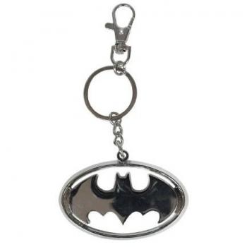Schlüsselanhänger Batman Symbol Weiss