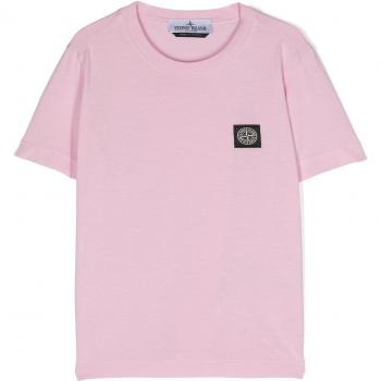 T-Shirt STONE ISLAND Junior Enfant Taille 4 Rose