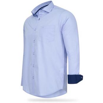 Cappuccino Italia Blusenhemd Blau 2XL