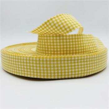 5 Yards of 25mm Plaid Cotton Ribbon