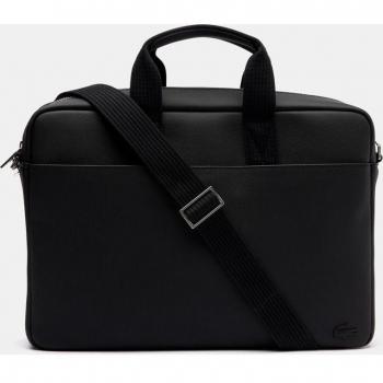 Portadocumentos Lacoste negro con cremallera para hombre
