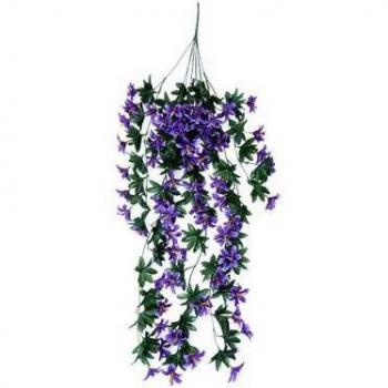 Hanging Silk Flower Basket