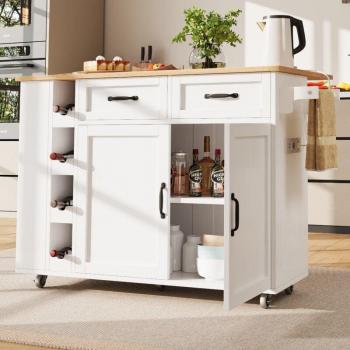 Carrello di Servizio con Portabottiglie