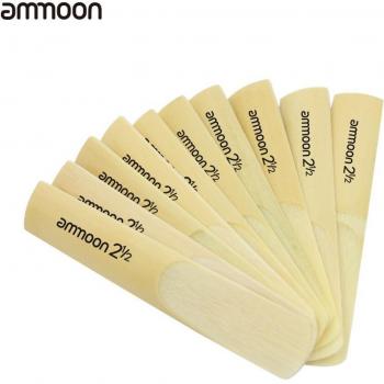 Ammoon 10pcs Bamboo Reeds for Eb Alto Saxophone