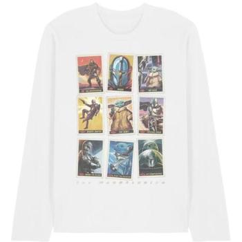 The Mandalorian Trading Card Grid Tee – White, Large Size