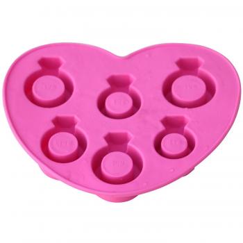 TRIXES Pink Ice-Themed Diamond Ring Silicone Molds