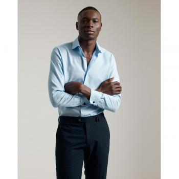 Camisa Sport Slim Fit Celeste para Hombre