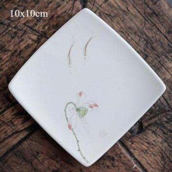 Taza Loto Tradicional con Motivo de Orquídeas Pintadas