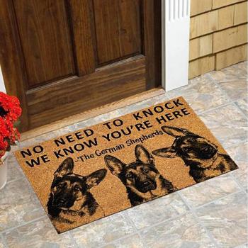Coussin de bienvenue chien Kakanwo 15,7 x 23,6 pouces