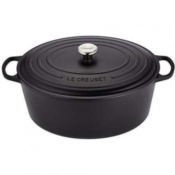 Le Creuset Bräter oval 40 cm, 13,9 l, Schwarz
