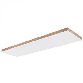 Lampada plafoniera LED in alluminio e plastica bianca