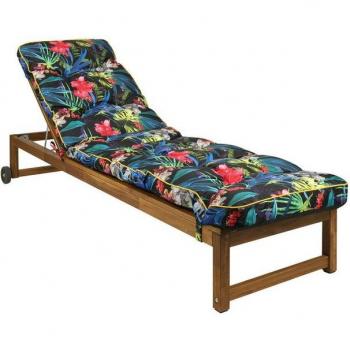 Coussin Chaise Longue Feuilles Vives 200x55 cm