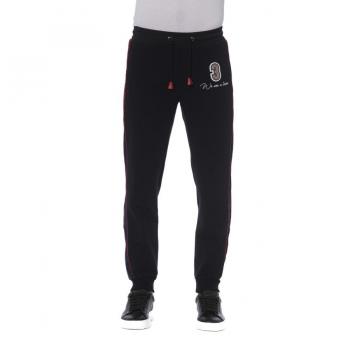 Trussardi Black Cotton Sweatpants for Men