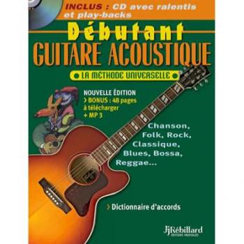 Rébillard : Débutant Guitare Acoustique Tab (+ 1 CD)