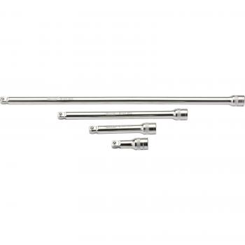Draper 4 Piece 1/2 Square Drive Satin Chrome Wobble Extension Bar Set