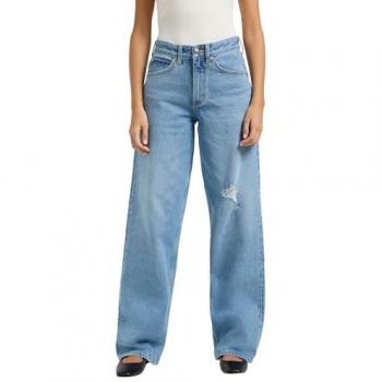 Blaues Wide-Leg-Baggy-Damenjeans Lee Rider 112365089