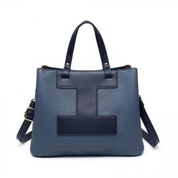 JFY Women’s Triple‑Pocket Blue Tote