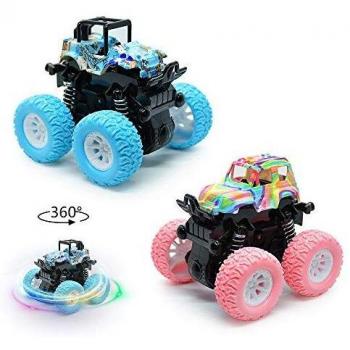 VCostore Reibungs‑Geländetruck – 2‑Stück Monster‑Trägheit, Allradantrieb & Stoßfeste Feder