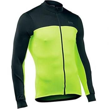 Northwave Force 2 Langarmtrikot schwarz/gelb 2022: Größe: XXL