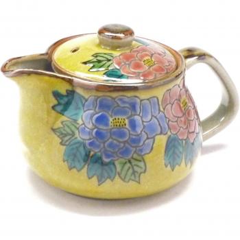 Kutani Elegant Dark Peony Tea Pot