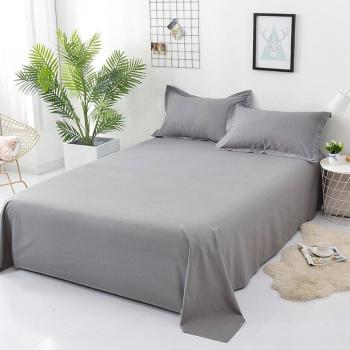 Egyptian Cotton Soft Flat Bedsheet for Single Bed
