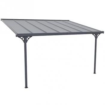 Pérgola Alvaro de aluminio 13,2 m² antracita