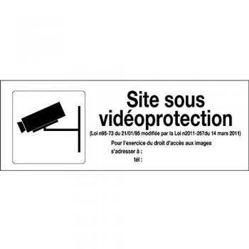 Panneau de Site Sous Vidéoprotection Novap