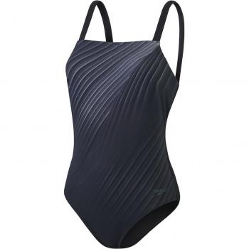 Bañador de mujer Speedo Shaping Amberglow Printed 1Pc Negro (38)