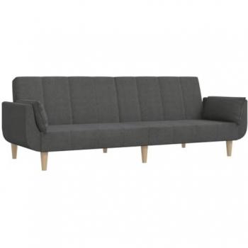 VidaXL Compact 2-Seater Sofa Bed with Pillows