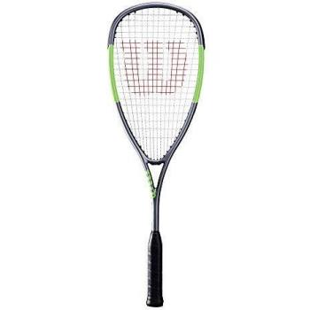 Wilson Blade One Size Squash Racket Lite Silver Green ½ Cover