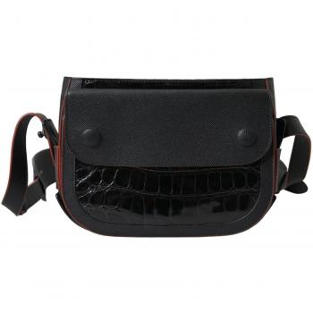 Balenciaga Women's Exotic Leather Camera Bag, Black, ONE SIZE