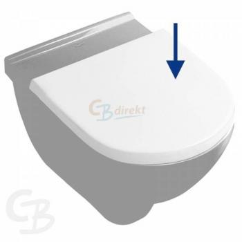 Villeroy & Boch O. Novo 9M396101 Abattant WC inox blanc