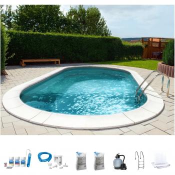 Ovalpool my POOL BWT »PREMIUM« mit grauer Innenfolie, verschiedene Größen