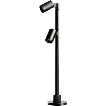 Herculis Double 2W Schwarz – dekoratives LED-Glühlicht