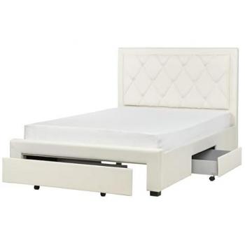 Elegancia Terciopelada: Cama con Cajones Lievin