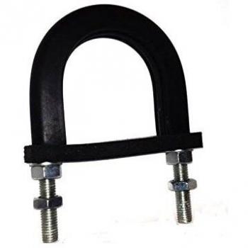 Industrial Grade Anti-Vibration Rubber Lined U-Bolt 34 mm ID (Suit 25 mm NB Pipe)