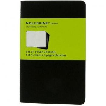 Cahier Plain Pocket Journal: Pack (Black)