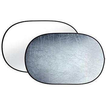Reflector 2 en 1 Bresser TR-8 120x180 cm plata y blanco