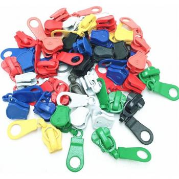 Assorted 20PCS Metal Zipper Pullers for 5# Nylon Zippers