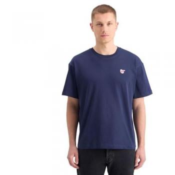 Scotch & Soda Herren T-Shirt mit Label-Stitching in Dunkelblau, Größe S