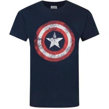 Captain America Men's T-Shirt with Shield Design