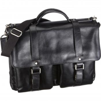 Buddy Pro Leadertasche – Leder, 2 Aktenfächer, einstellbarer Schulterriemen