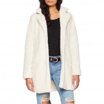 PIECES Abrigo Pcferling para Mujer, Color Marfil Whitecap Gray, Talla 36