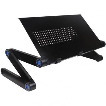 Bureau portable ajustable en aluminium avec refroidissement
