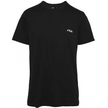 T‑shirt Fila Homme – Coupe régulière, Coton, Noir, XL EU