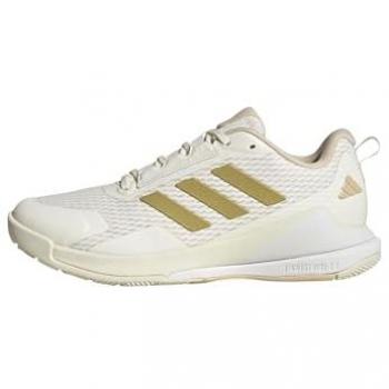 Adidas Novaflight 2 Zapatillas Indoor Beige y Blanco