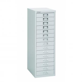 H3915NL-073 Bisley Multi-Drawer Cabinet 39 15 Drawer Non-Locking Grey 39/15