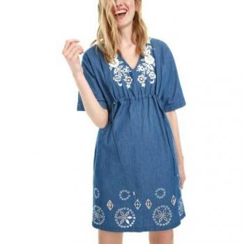 Robe courte Desigual ELECTRA Bleu FR 36 femmes