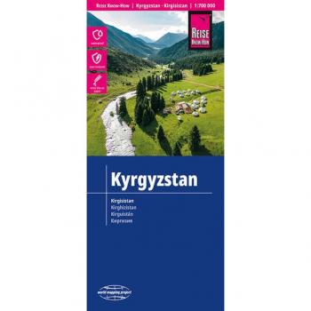 Reise Know-How Rump GmbH Reise Know-How Landkarte Kirgisistan / Kyrgyzstan (1:700.000)