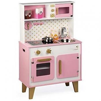 Cocina de Juguete Candy Chic Janod, Rosa y Blanco